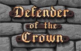 Title screen of Defender of the Crown on the Atari ST.