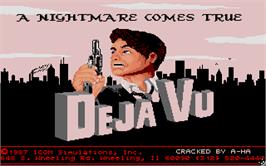 Title screen of Deja Vu: A Nightmare Comes True on the Atari ST.