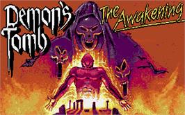 Title screen of Demon's Tomb: The Awakening on the Atari ST.