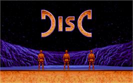Title screen of Disc on the Atari ST.