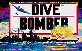 Title screen of Dive Bomber on the Atari ST.