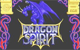 Title screen of Dragon Spirit on the Atari ST.