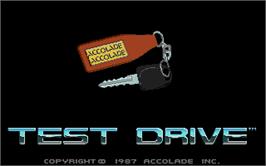 Title screen of Duel: Test Drive 2 on the Atari ST.