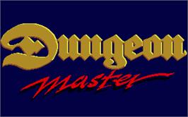 Title screen of Dungeon Master on the Atari ST.