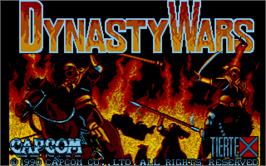 Title screen of Dynasty Wars on the Atari ST.