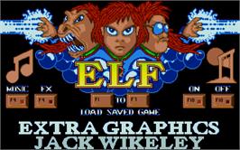 Title screen of Elf on the Atari ST.