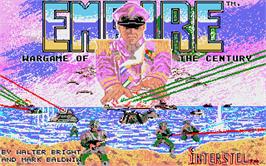 Title screen of Empire: Wargame of the Century on the Atari ST.
