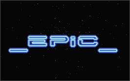Title screen of Epic on the Atari ST.
