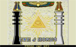 Title screen of Eye of Horus on the Atari ST.