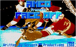 Title screen of Face-Off on the Atari ST.