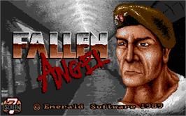 Title screen of Fallen Angel on the Atari ST.