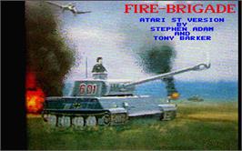 Title screen of Fire Brigade on the Atari ST.
