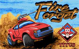 Title screen of Fire and Forget on the Atari ST.