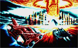 Title screen of Fire and Forget 2: The Death Convoy on the Atari ST.