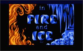 Title screen of Fire and Ice on the Atari ST.