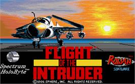 Title screen of Flight of the Intruder on the Atari ST.