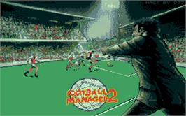 Title screen of Football Manager 2 on the Atari ST.