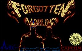 Title screen of Forgotten Worlds on the Atari ST.