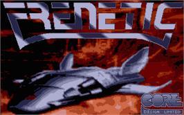 Title screen of Frenetic on the Atari ST.