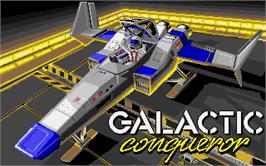 Title screen of Galactic Conqueror on the Atari ST.