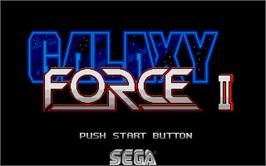 Title screen of Galaxy Force 2 on the Atari ST.