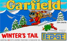Title screen of Garfield: Winter's Tail on the Atari ST.