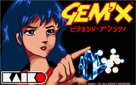 Title screen of Gem'X on the Atari ST.