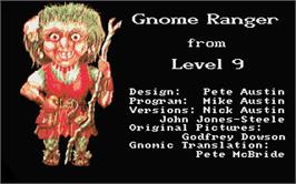 Title screen of Gnome Ranger on the Atari ST.