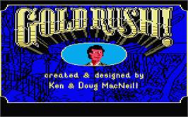 Title screen of Gold Rush on the Atari ST.