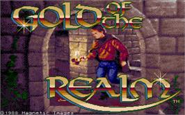Title screen of Gold of the Realm on the Atari ST.