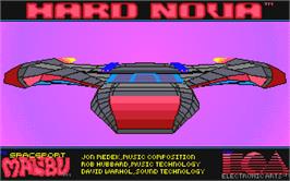 Title screen of Hard Nova on the Atari ST.