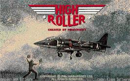Title screen of High Roller on the Atari ST.
