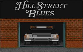 Title screen of Hill Street Blues on the Atari ST.