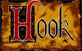 Title screen of Hook on the Atari ST.