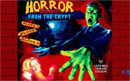 Title screen of Horror Zombies from the Crypt on the Atari ST.