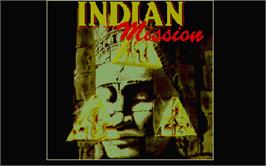 Title screen of Indian Mission on the Atari ST.