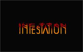 Title screen of Infestation on the Atari ST.