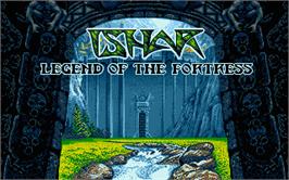 Title screen of Ishar: Legend of the Fortress on the Atari ST.