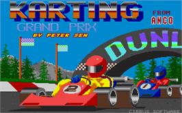 Title screen of Karting Grand Prix on the Atari ST.