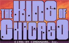Title screen of King of Chicago on the Atari ST.
