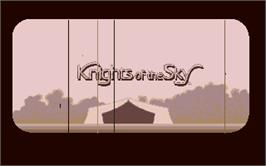 Title screen of Knights of the Sky on the Atari ST.