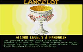 Title screen of Lancelot on the Atari ST.