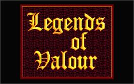 Title screen of Legends of Valour on the Atari ST.