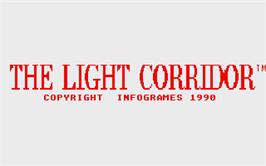 Title screen of Light Corridor on the Atari ST.