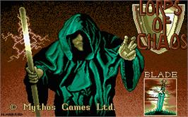 Title screen of Lords of Chaos on the Atari ST.