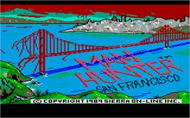 Title screen of Manhunter: San Francisco on the Atari ST.
