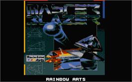 Title screen of Master Blazer on the Atari ST.