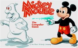 Title screen of Mickey Mouse: The Computer Game on the Atari ST.