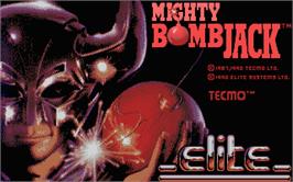 Title screen of Mighty Bombjack on the Atari ST.