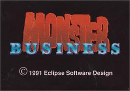 Title screen of Monster Business on the Atari ST.